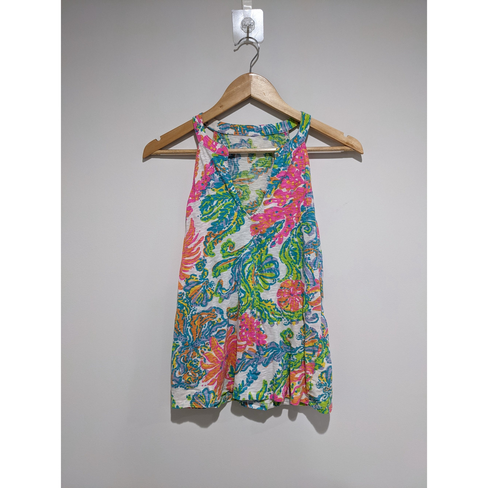 Lilly Pulitzer Arya Tank Top Casa Marina Size Small